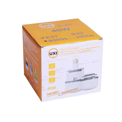 بسته بندی لامپ شارژی سرپیچی 40 وات BL-699 | ضدضربه، پرنور و قابل شارژ