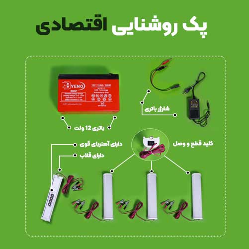 پک اقتصادی روشنایی (درمان قطعی برق)