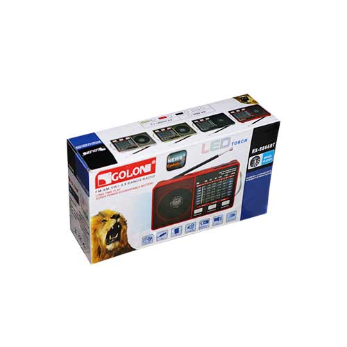 رادیو اسپیکر بلوتوثی گولون مدل RX-8866 رم و فلش خور با چراغ اضطراری - Image 2